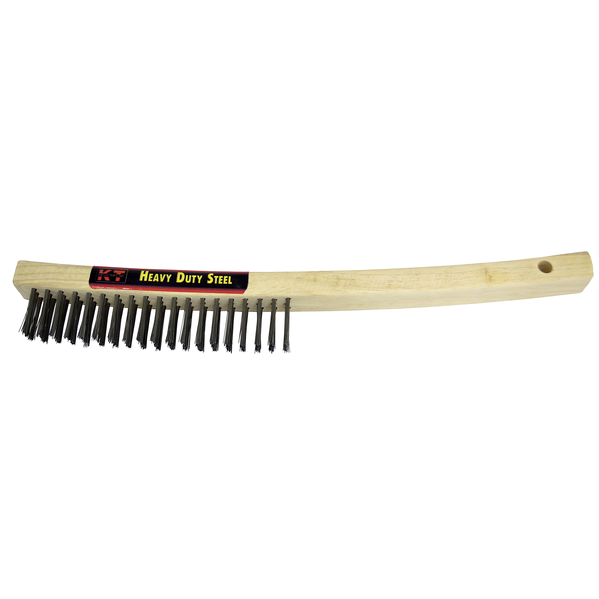 K-T Industries Bent Handle Brush — 6in. Brush Length, 13-11/16in. Overall Length, Model# 5-2220S